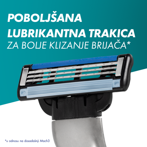 Gillette Mach 3 brijač + dopuna + Series Gel 200ml sa neseserom  slika 3