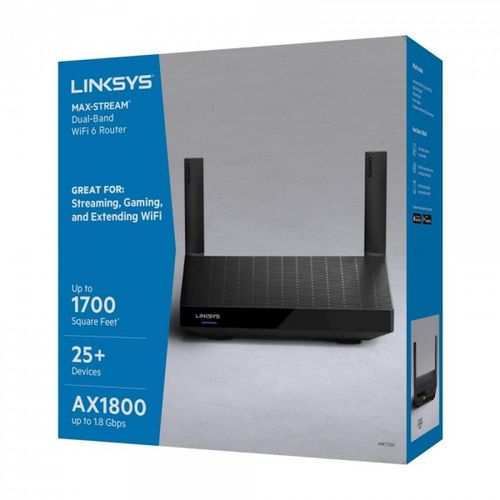 LINKSYS AX1800 Intell.Mesh WiFi 6 Router, 1xWAN, 4xLAN, rad.158m2 slika 4