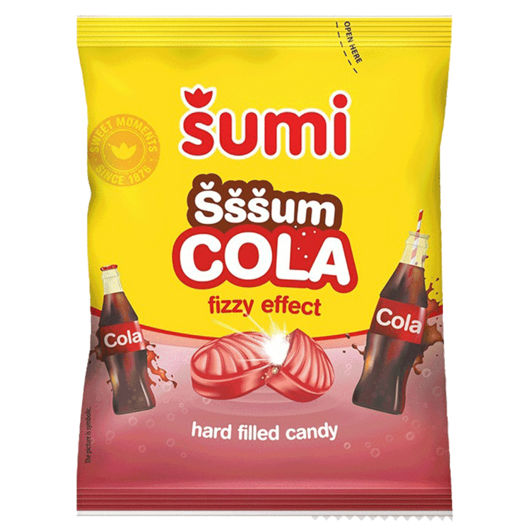 Šumi Punjene tvrde bombone Šššum Cola 100g slika 1