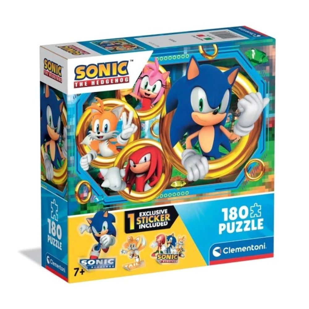 Clementoni CL29796 Puzzle Square Box Sonic 2025, 180kom slika 1