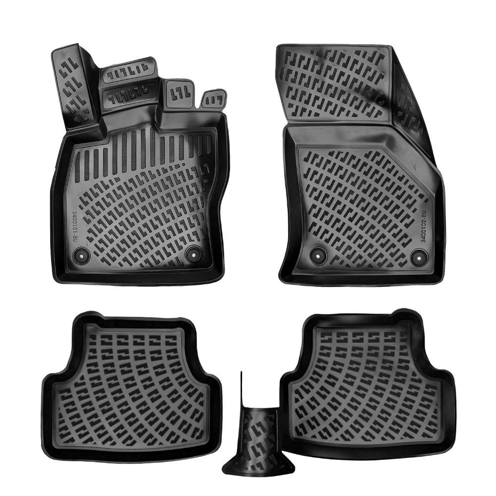Gumene Patosnice za VW Golf 7 (2012-2019) - 3D Duboke Rizline slika 1