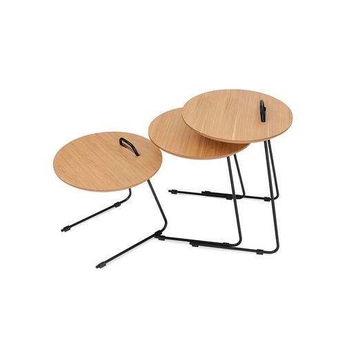 Metis - Natural Natural Nesting Table (3 Pieces) slika 7