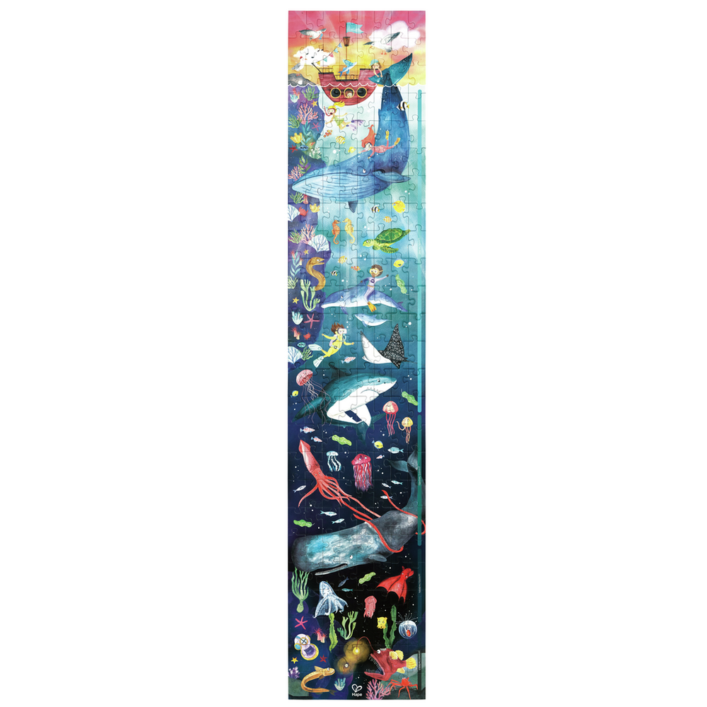 Hape Drvena slagalica koja svijetli u mraku Ocean Life Puzzle E1634A, 150cm slika 2