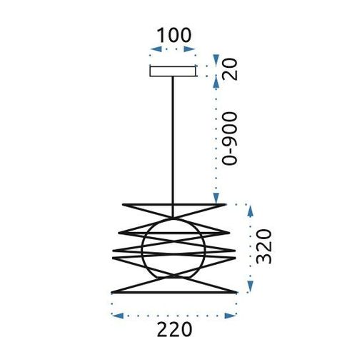 TOOLIGHT LUSTER STROPNA SVJETILJKA LOFT 181691 slika 13