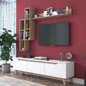 M16 - 2571 White
Walnut TV Unit