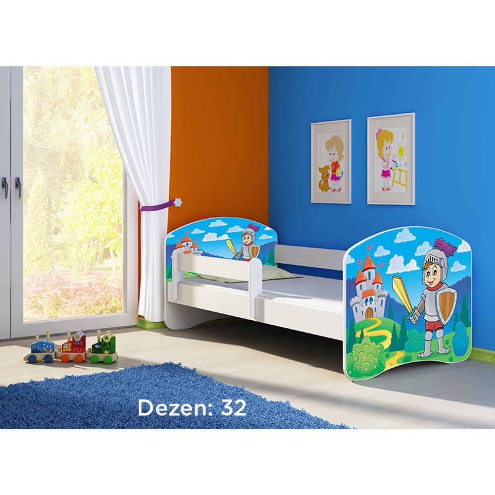 ACMA Dječiji krevet Acma II White - 140x70cm - Dezen 32 slika 2