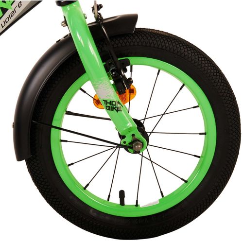 Dječji bicikl s dvije ručne kočnice Volare Thombike 14" crno-zeleni slika 5