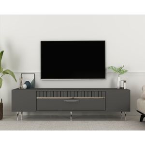 TV stalak Dekolp1 u antracitnoj i srebrnoj boji