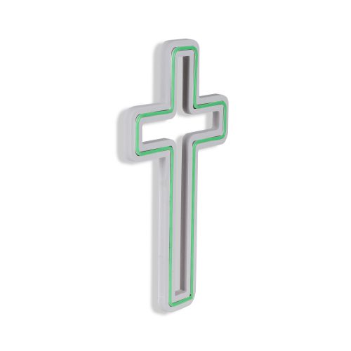 Wallity Ukrasna plastična LED rasvjeta, Cross Sign - Green slika 6