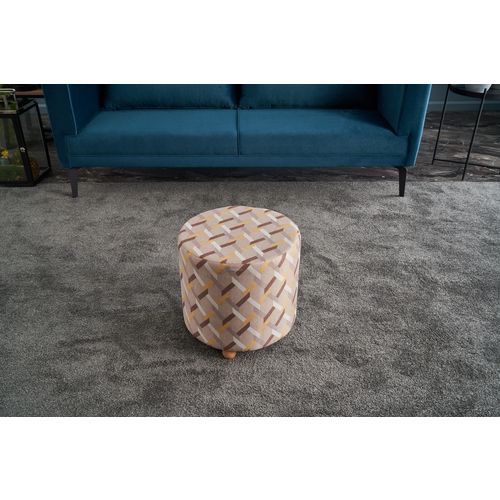 Perla Puf Silindir Multicolor Pouffe slika 1