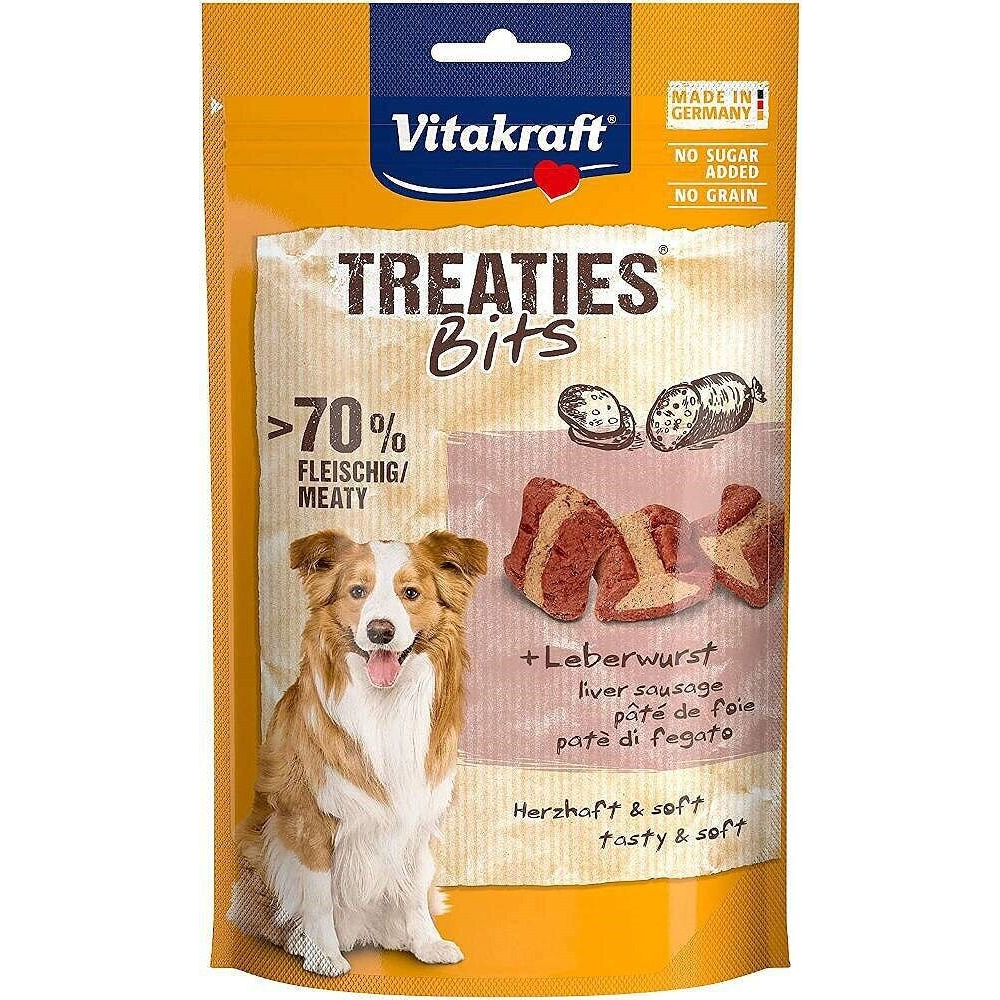 Vitakraft Treaties Bits poslastica za pse Jetrena kobasica 120g slika 1