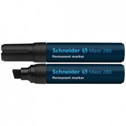 Flomaster Schneider, permanent marker, Maxx 280, 4-12 mm, crni slika 1