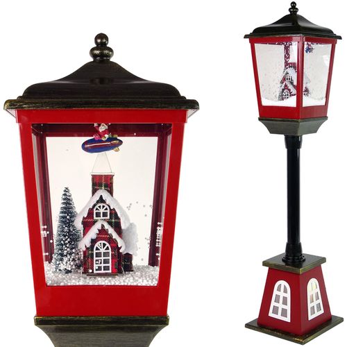 Božićna lampa s efektima 2u1 - crveno-crna slika 3