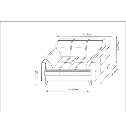 Atelier Del Sofa Polya - Dvoseda na razvlaÄenje u crvenoj boji slika 8