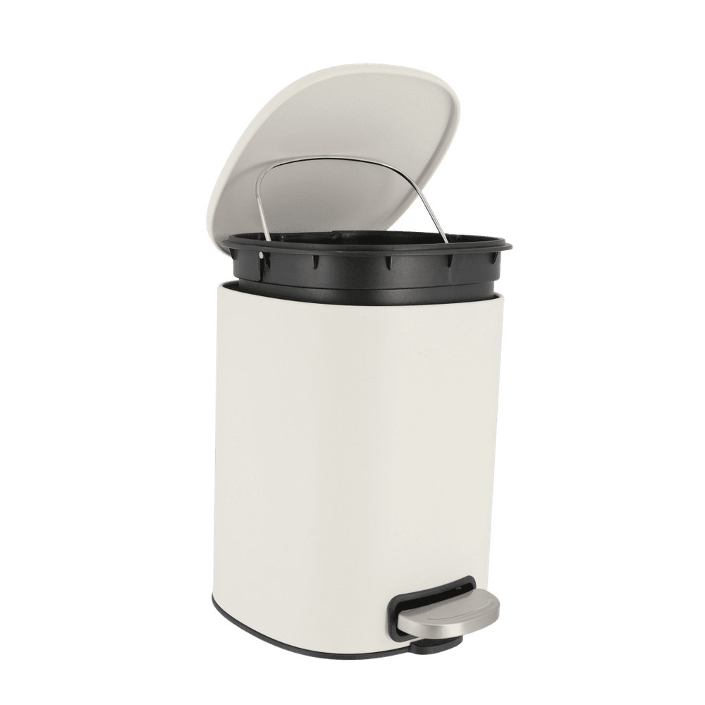 Tendance kanta za smeće na pedalu kvadratna 5l soft close metal, bijela slika 4