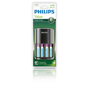 PHILIPS MULTILIFE PUNJAČ BATERIJA + 4X AA BATERIJE