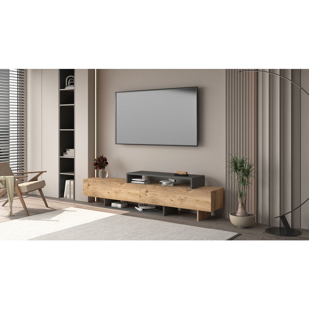 TV Kabinet Ruby Antracit slika 1