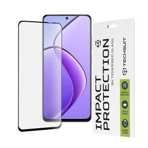 Techsuit – 111D Full Cover / Full Glue Glass za Realme 12 / 12x – crno