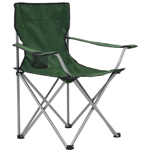 3-dijelni set stola i stolica za kampiranje zeleni slika 16