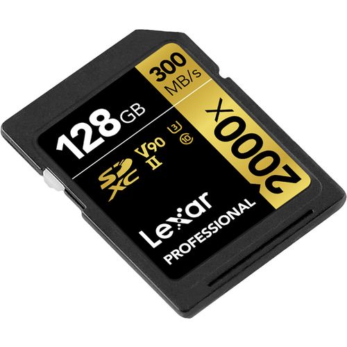 Lexar SD 128GB 2000x SDHC UHS-II card, 300MB/sread 260MB/s write C10 V90 U3 slika 2