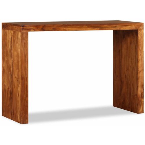 Konzolni stol masivno drvo s premazom boje meda 110x40x76 cm slika 46