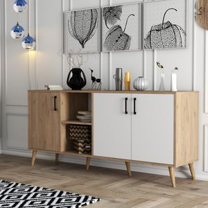 Exxen - 1624 Oak White Konzolni Stol
