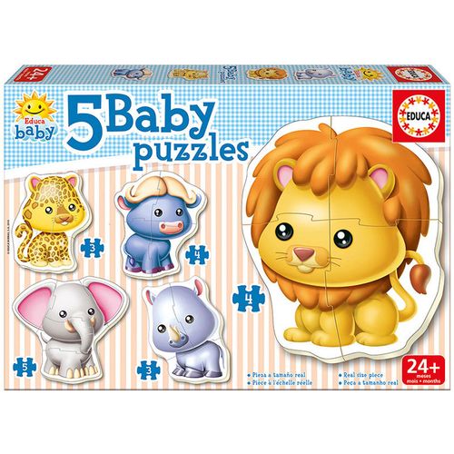 Wild Animals puzzle 2-5pcs slika 1