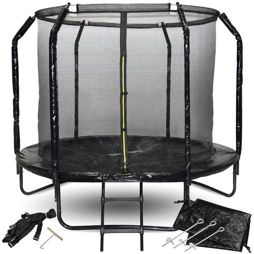 Trampolin SKYFLYER 244 cm - crni slika 1