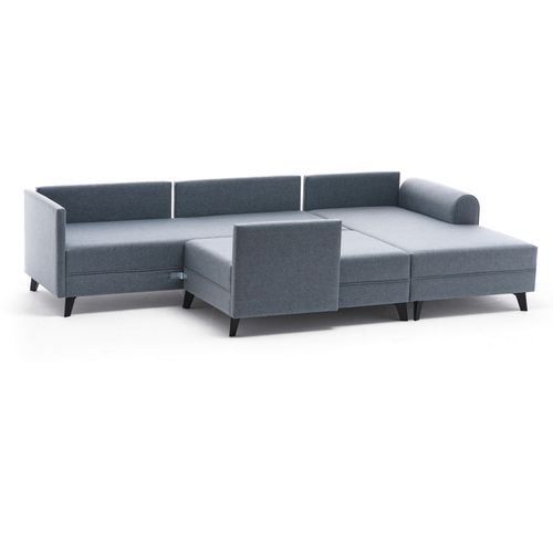 Atelier Del Sofa Kutna garnitura na razvlačenje, Plava, Belen - Blue slika 11