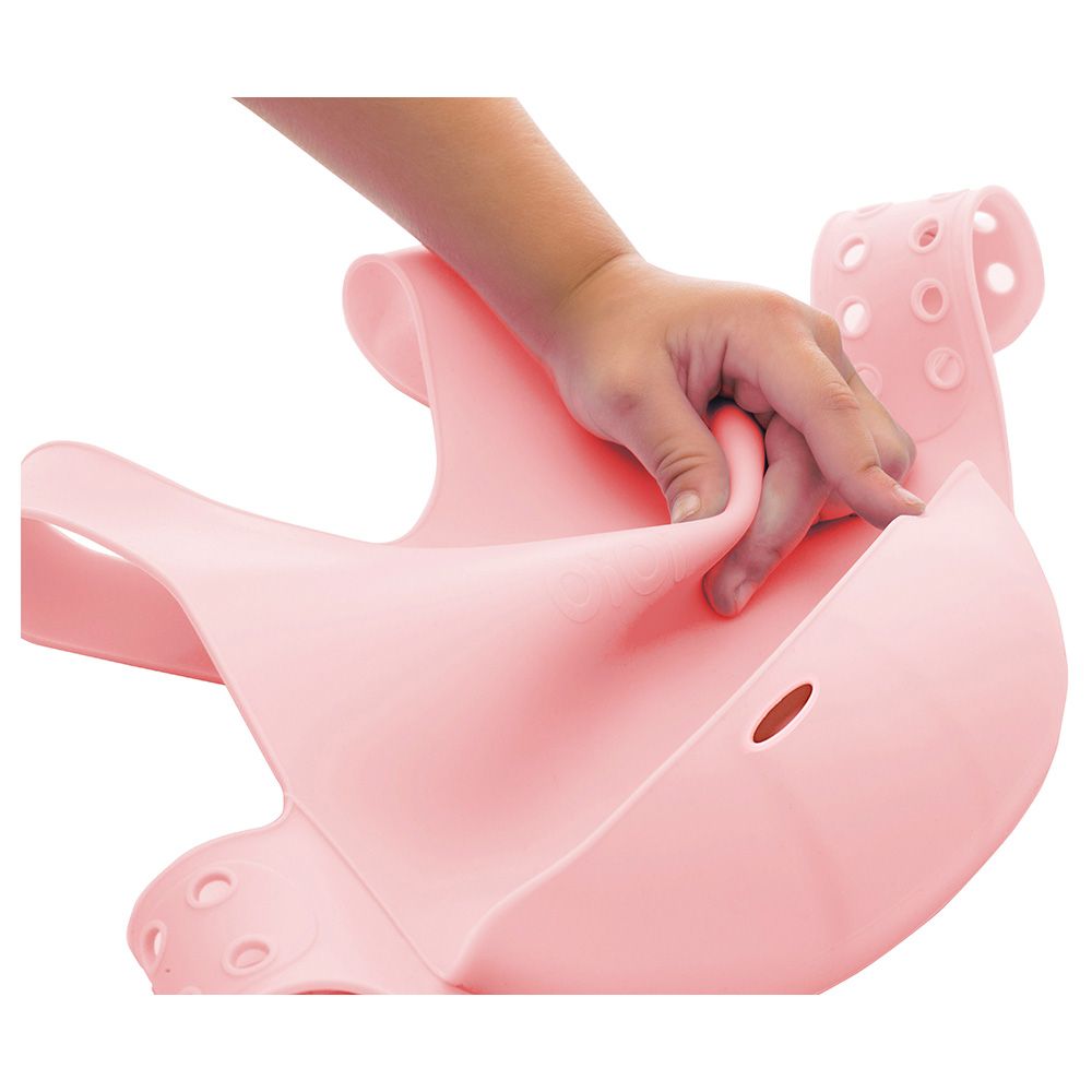 Minikoioi Silikonski siperak Flexi Bib, Rozi slika 3