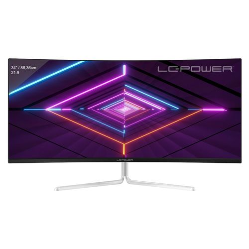 Monitor 34" LC Power LC-M34-UWQHD-100-C-V3 UltraWide QHD, 3440x1440, 100Hz, Curved, 1xDP/2xHDMI, Audio out slika 1