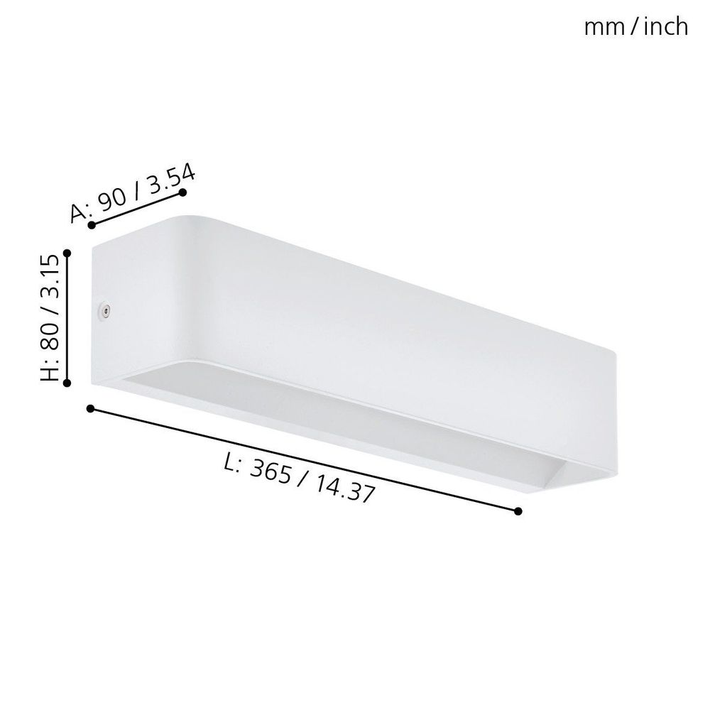 Eglo Sania 4 Zidna LED Lampa, 12W, 1400lm, Bijela slika 3
