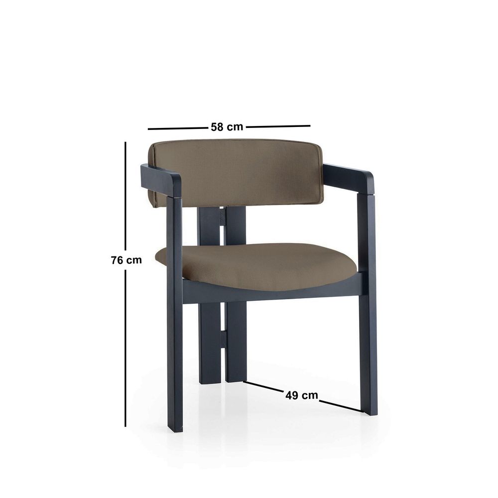 Crno-smeđa stolica CO - 025 slika 4