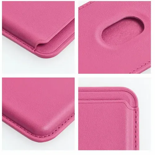 Kožni Mag Wallet ružičasti magnetski novčanik slika 6