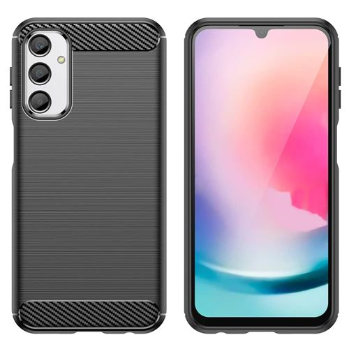 Techsuit Carbon Silicone maska za Samsung Galaxy A05s – crna slika 2