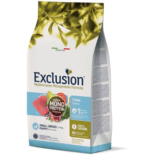 Exclusion Mediterraneo Monoprotein Formula Puppy Small, potpuna hrana za pse, za štence malih pasmina, tuna, 2 kg slika 1