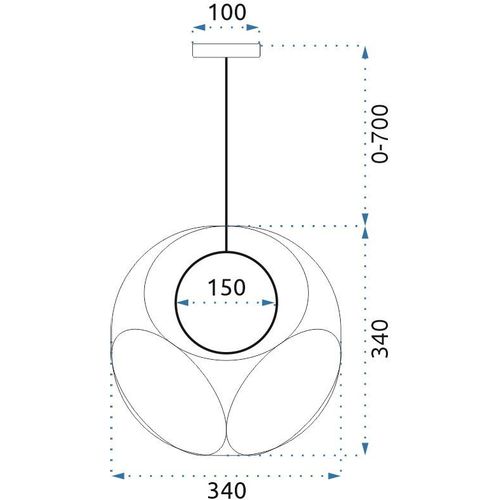 TOOLIGHT Viseća svjetiljka APP1019-1CP slika 13