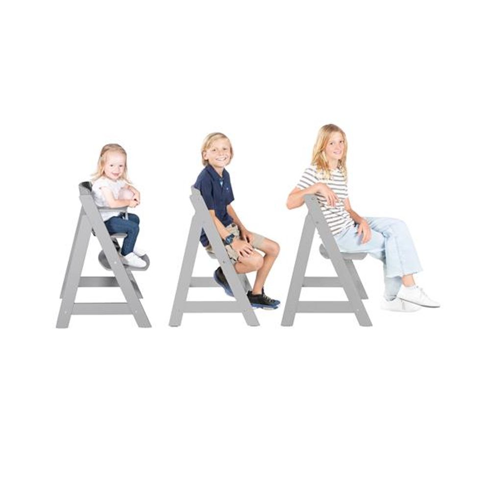 Roba Kids Drvena hranilica za bebe Sit Up Flex, Antracit slika 3