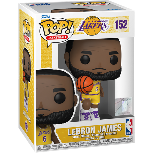 FUNKO POP NBA: LAKERS - LEBRON JAMES (YELLOW JERSEY) slika 1