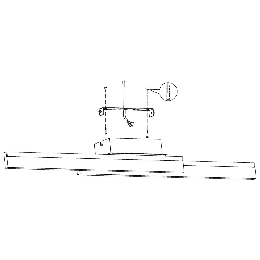 Eglo Palmital Stropna/Zidna LED Lampa, 2x10W, 2x1300lm, IP44, Krom/Prozirna slika 5