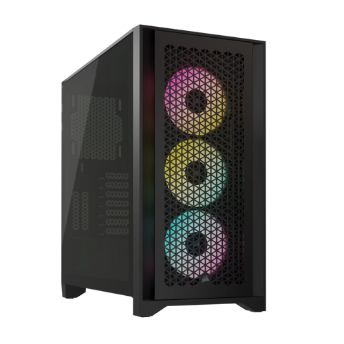 Corsair kućište iCUE 4000D RGB Airflow Black Tempered Glass Mid-Tower slika 1