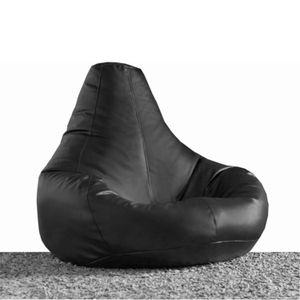 Deri Armut - Black Black Bean Bag