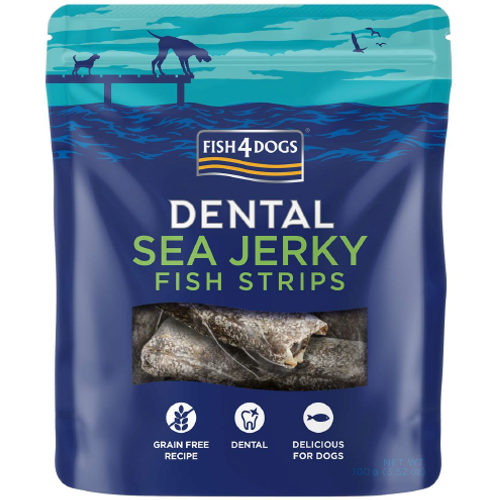 Fish4Dogs  Dental Sea Jerky Strips 100 g slika 1