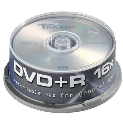 Traxdata MED DVD disk TRX DVD+R 4.7GB C25 slika 1