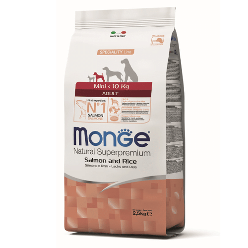 Monge Natural Superpremium Dog Mini Adult Monoprotein Salmon With Rice 800 g slika 1