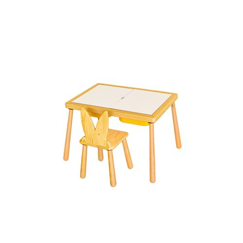 Woody Fashion Dječji stol set Table and Chair - Yellow slika 2