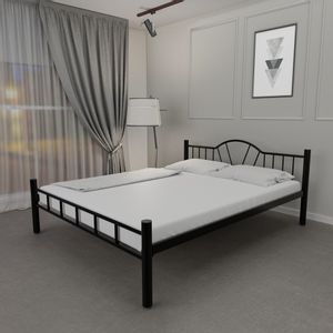 K25 - Black (160 x 200) Black Double Bedstead