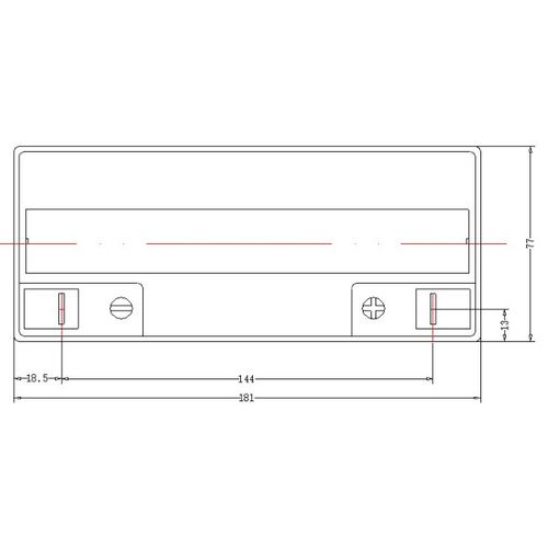 NPP NPG12V-17Ah, GEL BATTERY, C20=17AH, T3, 180*77*167*167, 4,8KG, Light grey slika 3