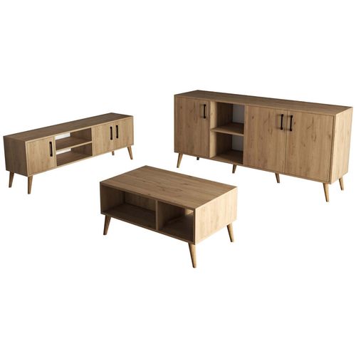 SET 1586-2076-1626 Oak Living Room Furniture Set slika 4