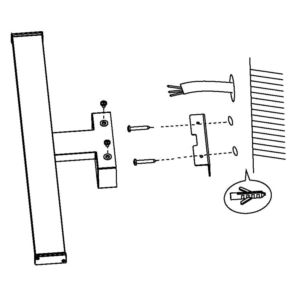 Eglo zidna/1, led, 14w, 1700lm, d1200, ip44, krom/bijela "pandella 1" slika 6
